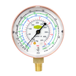 Pressure gauge REFCO M2-500 DS R134A/R404A/R507