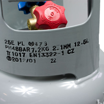 Cylindre à deux vannes pour la récupération du fluide frigorigène 27 kg