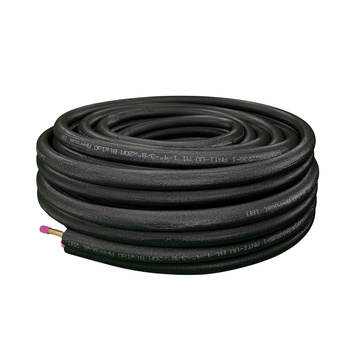 Tuyau en cuivre double avec gaine noire  3/8" - 5/8"