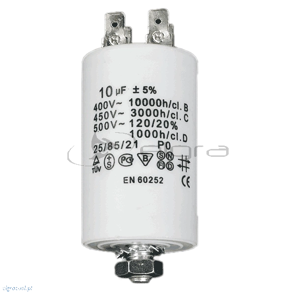 Kondensator für Motoren 10 µF/450V