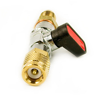 REFCO CA-1/4 SAE-R vanne à bille d'arrêt, ROUGE