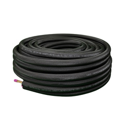 Tuyau en cuivre double avec gaine noire 3/8" - 5/8"