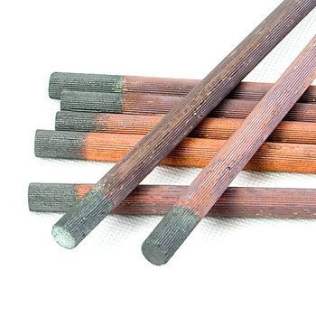 Électrode en carbone cuivré