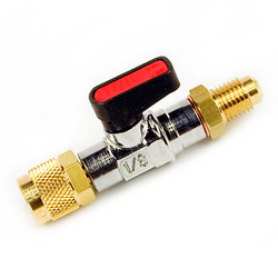 REFCO CA-1/4 SAE-R vanne à bille d'arrêt, ROUGE