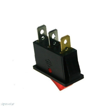 Łącznik klawiszowy W1.1.6 pojedyńczy czerwony