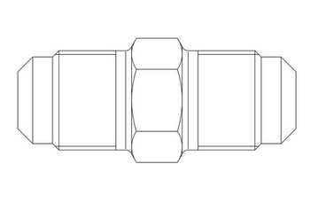 Embout 2 x 1/4" SAE 7110/2 / U2-4