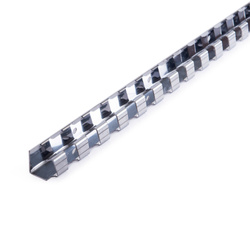 Rail de crête / support de film pvc 1,25 m acier inoxydable