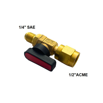 Valve pour cylindres R32 DS-7016 1/2" ACME F x 1/4" SAE M