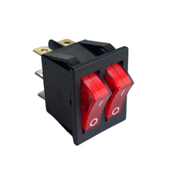 Łącznik klawiszowy W2.1.6 czerwony podwójny