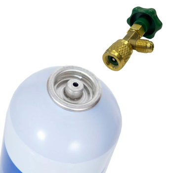 Refrigerant R600A / R-600A 750ml / 420 g + access valve set