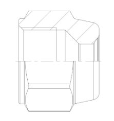 1/2" x 3/8" Reduziermutter (Überwurfmutter) 7020/43 /NRS4-86