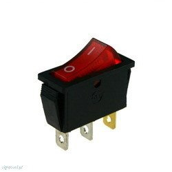 Łącznik klawiszowy W1.1.6 pojedyńczy czerwony