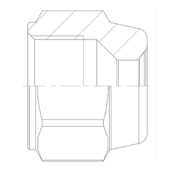 3/4" x 5/8" Reduziermutter (Überwurfmutter) 7020/65 / NRS4-1210