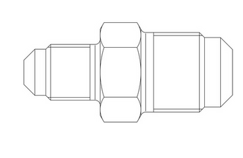 Reducing flare union 5/8"SAE x 1/2"SAE 7120/45/ UR2-108